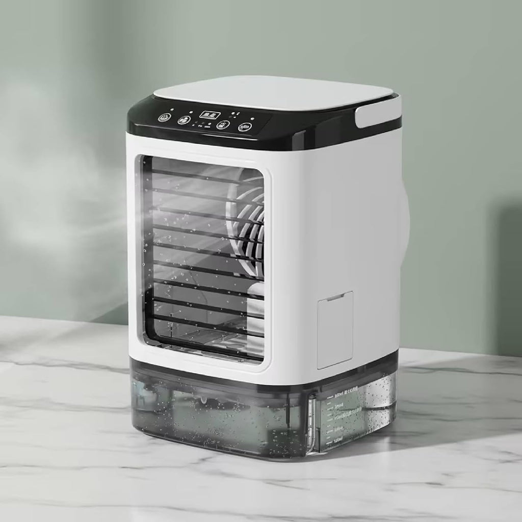  Colcolo Climatiseur Portable Personnel, Petit Ventilateur Refroidissement Réglable à 3 Pour Bureau Ou Chambre, Sans Brume