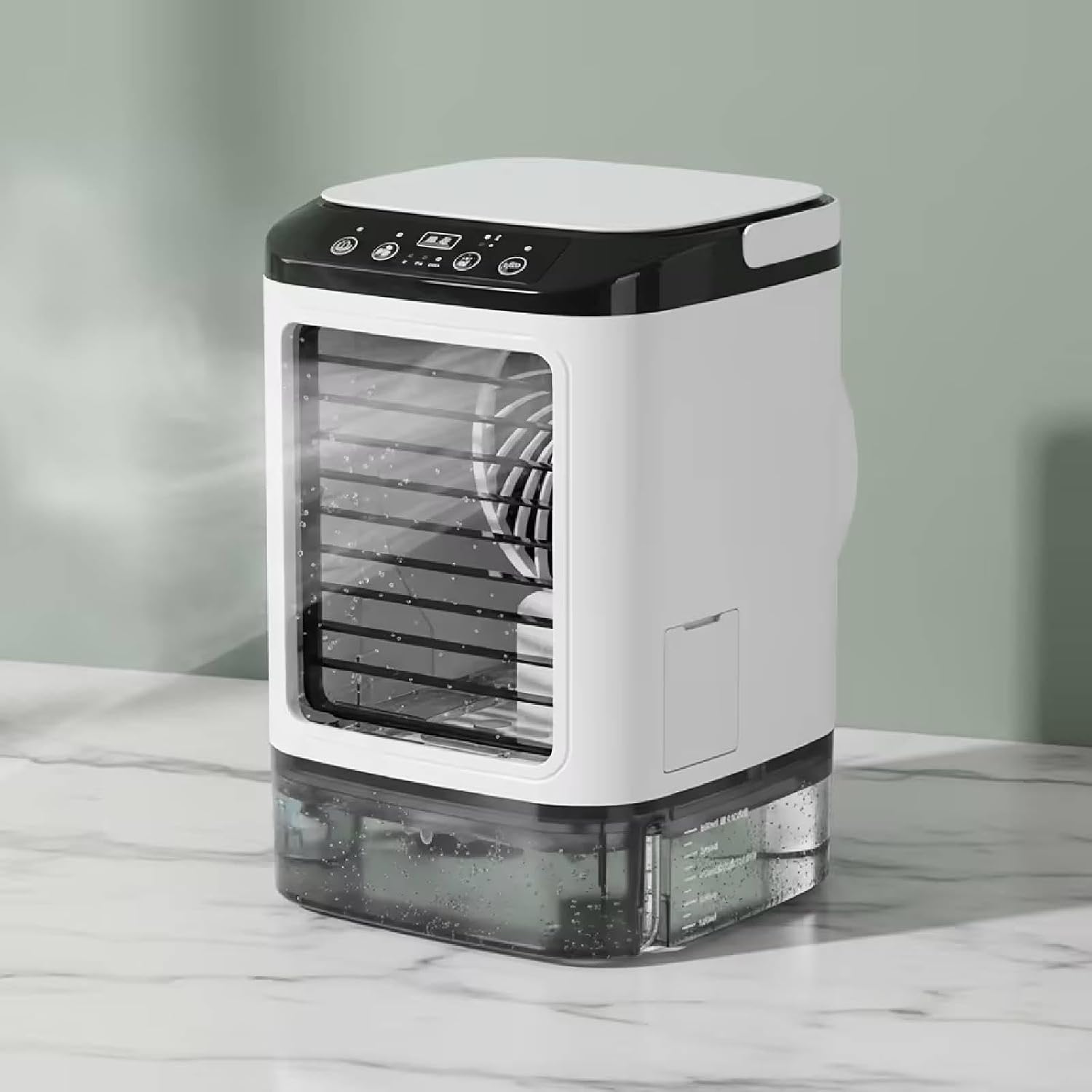  Colcolo Climatiseur Portable Personnel, Petit Ventilateur Refroidissement Réglable à 3 Pour Bureau Ou Chambre, Sans Brume