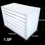  Housse Pour Mini Climatisation Divisée – Housse En Aluminium Pour Climatiseur Et Pompe à Chaleur Pour Unité Extérieure, Protection Contre Les Intempéries, Ajustement Universel Pour Systèmes Mini Split