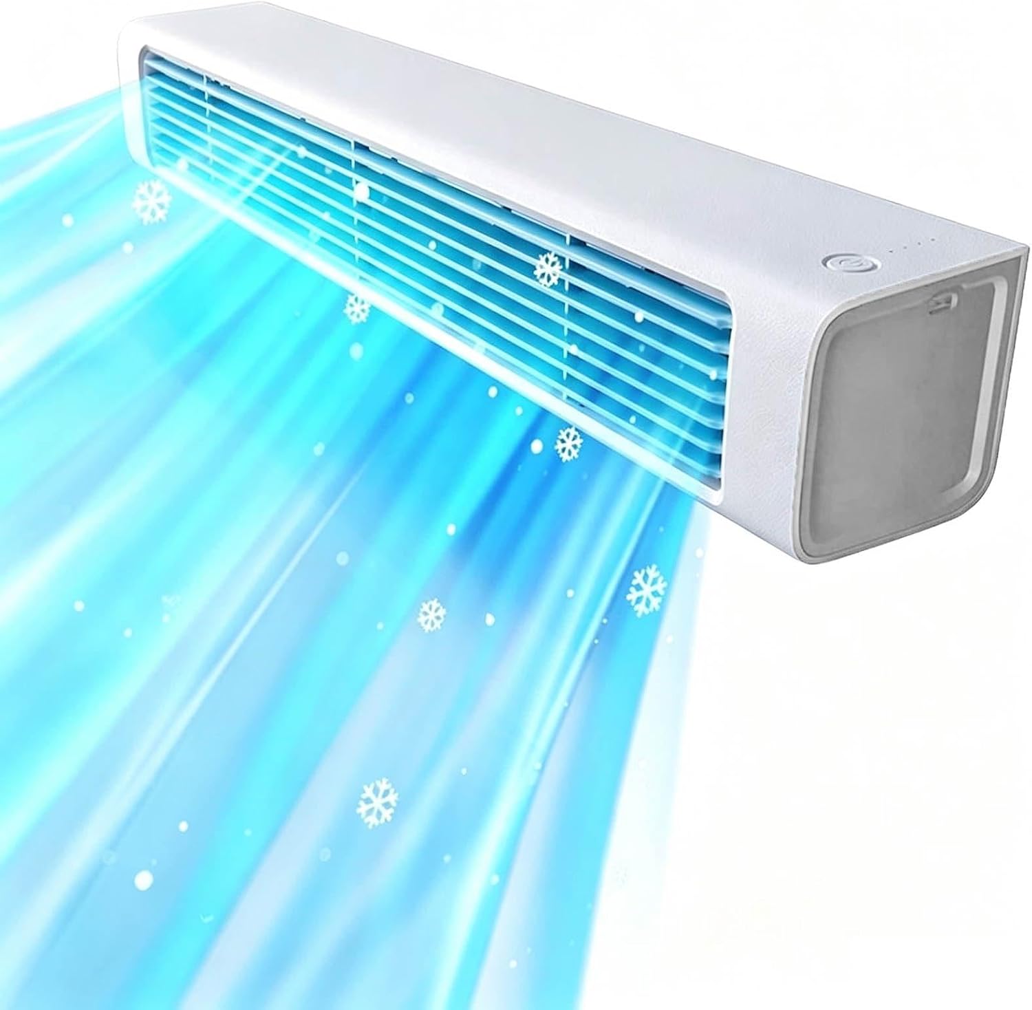  Climatisation Murale 5W Avec Télécommande, Alimentation à 3 étages Et Conception Sans Feuilles Pour Un Fonctionnement Silencieux Dans Le Bureau, La Chambre Ou La Salle De Bain, Montable De Manière Fle