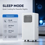  Climatiseur Portable, Réfrigération 550 Pouces Carrés 12000BTU | Climatiseur Sur Pied Ultra Silencieux ; Mode Nuit ; Climatiseur Portable Pour Chambre D'enfant Et Utilisation Nocturne