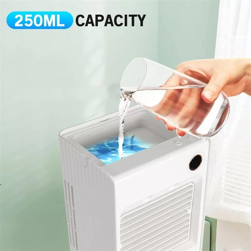  DieffematicKTY Climatiseur Mobile Mini Portable Air Conditioner Fan Atomizing Desktop USB Air Cooling Fan Air Cooler Humidifier For Home Outdoor
