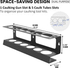  Organisateur De Tubes De Colle Mastic,Rack De Rangement Pour Cartouches - Organisateur Mural Pour Bombes Aérosols Et Seringues De Soudage Pour Garage Et Détail Auto