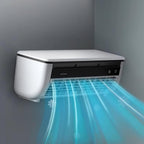  Ventilateur Rafraîchisseur D'Air Pour Pièce, Ventilateur Rafraîchisseur D'Air, Appareil De Ventilation Trois Vitesses Avec Chargeur Sans Fil Pour Maison Chambre Camping Car Salle De Bain Cuisine Salle