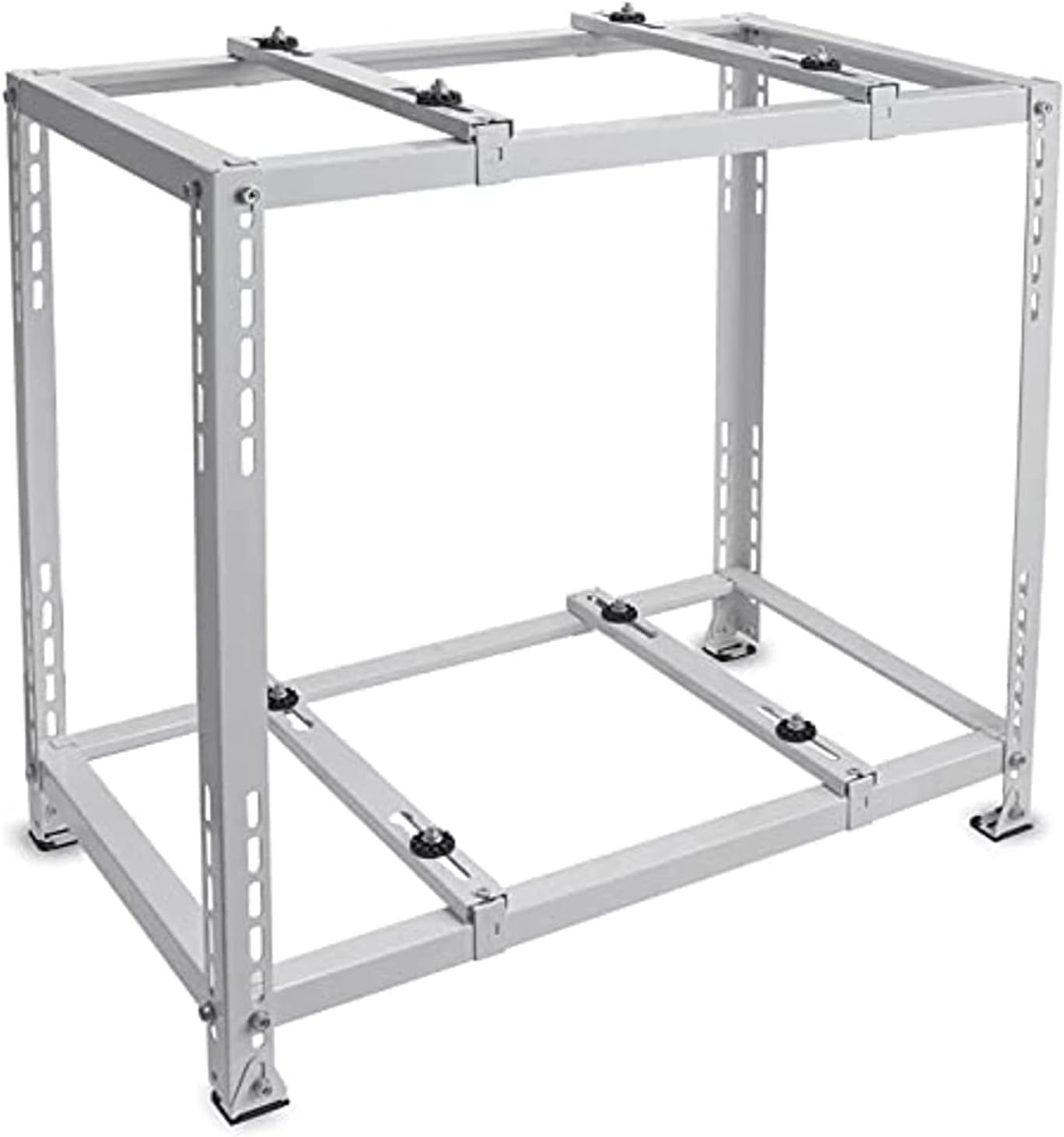  Support Double Niveau AC Pour Climatiseurs Mini Split Support De Sol Robuste Pour Unités Extérieures Base Absorbant Les Chocs Pour Pompes à Chaleur Et Systèmes De Climatisation