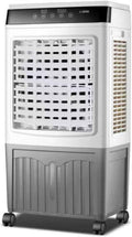 GENERIC Refroidisseur D'air évaporatif Portable Avec Réservoir D'eau 40L Et 2 Packs De Glace Efficace D'énergie 3 Vitesses 120° Oscillation Ventilateur De Refroidissement D'épargne D'espace Climatisation Indu