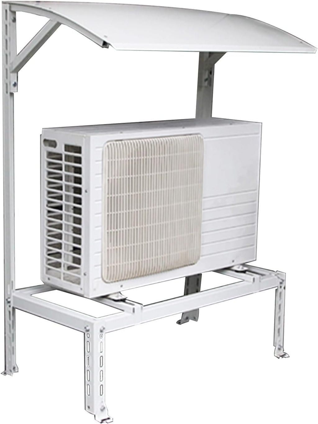 Support Climatiseur Exterieur Avec Auvent, Support De Montage Pour Climatiseur, Capacité De Charge Jusqu'à 200 Kg, Pour Clim Split Et Pompes à Chaleur