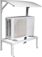 Support Climatiseur Exterieur Avec Auvent, Support De Montage Pour Climatiseur, Capacité De Charge Jusqu'à 200 Kg, Pour Clim Split Et Pompes à Chaleur