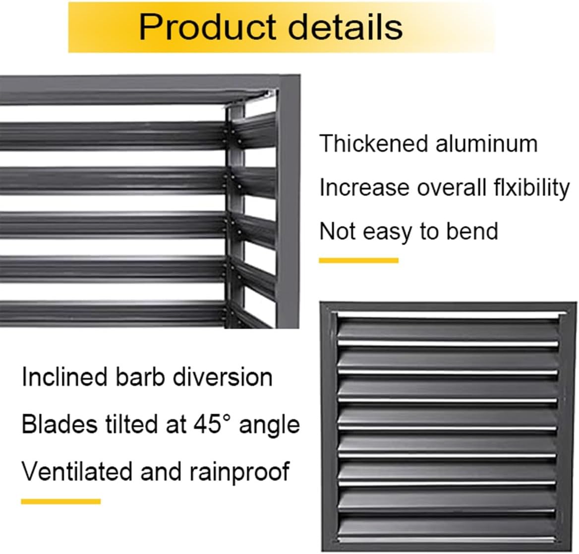  Housse De Protection Imperméable Pour Climatiseur - Clôture D'intimité Extérieure Pour Jardin Et Balcon - Housse De Protection Pour Climatiseur (110 X 80 X 60 Cm)