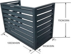 GENERIC Housse En Aluminium Pour Climatiseur – Clôture Décorative Pour Unité Extérieure Pour Cacher La Climatisation Et La Pompe à Chaleur, Protection Résistante Aux Intempéries Pour Climatisation Domestique