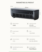  Ventilateur Rafraîchisseur D'Air | Ventilateur Portable Climatiseur | Three-Speed Charge Sans Fil Gain De Place Pour Intérieur Extérieur Maison Caravane Salle De Sport