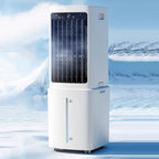 GENERIC Ventilateur De Refroidisseur D'air évaporatif De Climatiseur Portable 11L Avec 3 Vitesses Et 90 °Oscillation 35dB Ventilateur De Refroidissement Silencieux Espace-Sauvage 70W Ventilateur Avec Roues Re