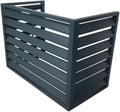GENERIC Housse De Protection En Aluminium Pour Climatiseur Extérieur - Réduction Du Bruit Pour Unités Extérieures - Gris - Support Idéal Pour Plantes Et Solution Résistante Aux Intempéries