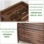 GENERIC Housse Et Support De Climatiseur D'extérieur En Bois Résistant Aux Intempéries – Protection élégante Et Unité AC, 100 X 43 X 94 Cm Et 110 X 50 X 85 Cm, Support De Fleurs Idéal Pour Toutes Les Saisons