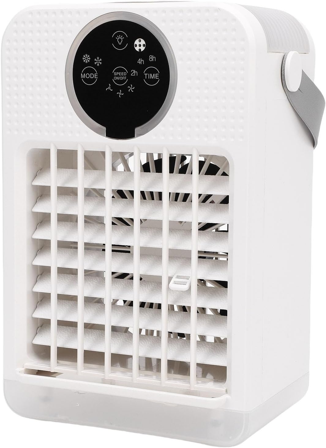  Climatiseur Portable 4 En 1, 700 Ml, Refroidisseur D'air Par évaporation, Humidificateur, Mini Ventilateur De Refroidissement Personnel De Bureau Avec 3 Vitesses, 7 Couleurs De Lumière Et