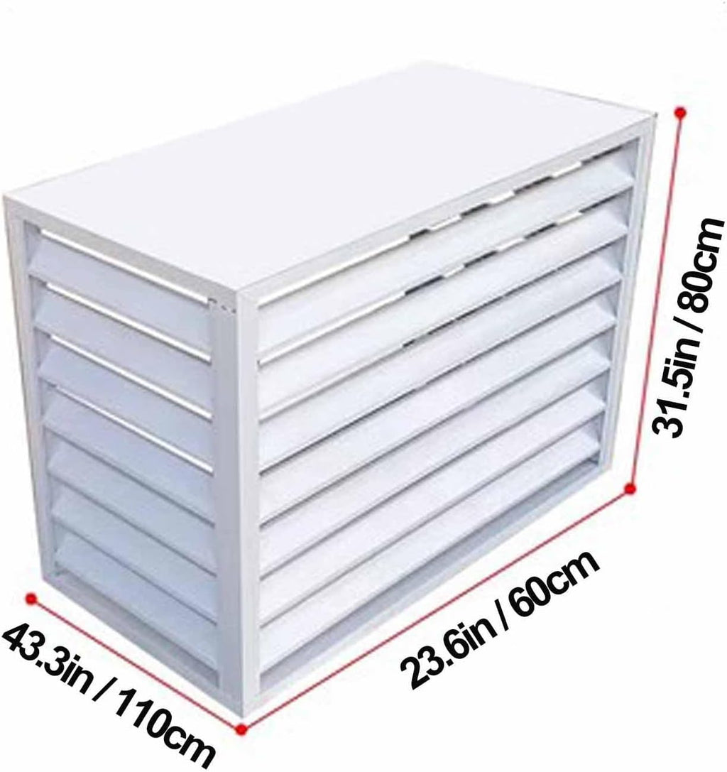  Housse De Protection En Aluminium Pour Climatiseur Extérieur, Imperméable, 110 X 60 X 80 Cm, Résistante Aux Intempéries, Couleur B, Essentielle Pour La Sécurité D'hiver Et D'été