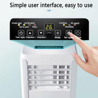  Climatiseur Portable, Unité Intelligente AC Silencieuse Avec Le Mode De Sommeil Cool Dehumidify, Télécommande, Minuterie 24H, Oscillant 120 °, Ventilateur De Refroidissement Pour Chambre à Coucher