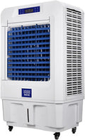  Refroidisseur D'air Par Évaporation, Refroidisseur De Marais À 3 Vitesses Avec Minuterie Et Réservoir D'eau, Climatiseur Portable Sans Fenêtre Pour Chambre Et Bureau