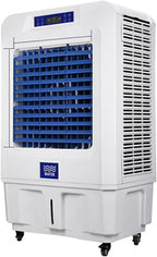  Refroidisseur D'air Par Évaporation, Refroidisseur De Marais À 3 Vitesses Avec Minuterie Et Réservoir D'eau, Climatiseur Portable Sans Fenêtre Pour Chambre Et Bureau