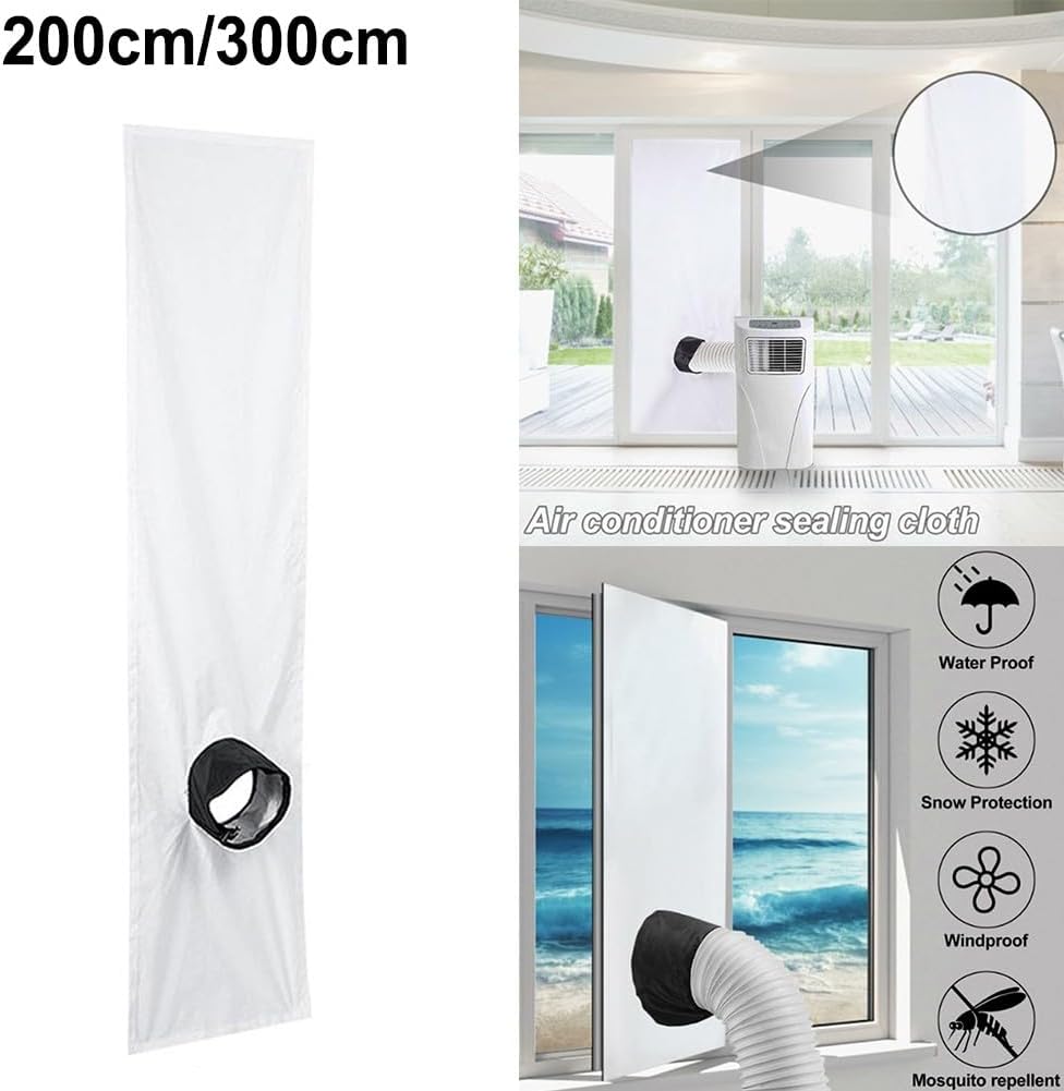  Joints De Climatiseur Universel Mobile Pour Unité De Climatisation Mobile Et Sèche-linge Facile à Installer, Pas Besoin De Percer, 2 M