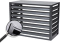 GENERIC Housse De Protection Décorative En Aluminium Pour Climatiseur - Résistante Aux Intempéries - Gris - Taille 110 - Idéale Pour La Maison Et La Terrasse