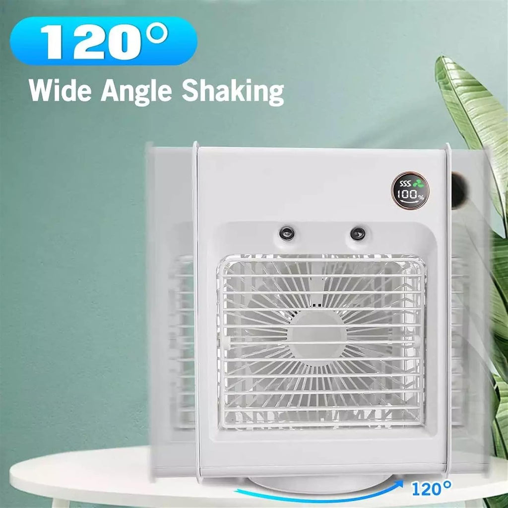  DieffematicKTY Climatiseur Mobile Mini Portable Air Conditioner Fan Atomizing Desktop USB Air Cooling Fan Air Cooler Humidifier For Home Outdoor