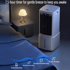  Refroidisseur à Évaporation Climatiseur Mobile Portable Avec Réservoir 12L 3 Vitesses Oscillation120º Roulettes Multidirectionnelles Ventilateur Refroidisseur D'air Pour Appartement & Atelier