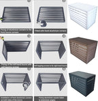 GENERIC Housse Antivol En Alliage D'aluminium Pour Climatiseur Extérieur Avec Volet Supérieur Pour Une Protection Sûre Et Une Résistance Aux Intempéries