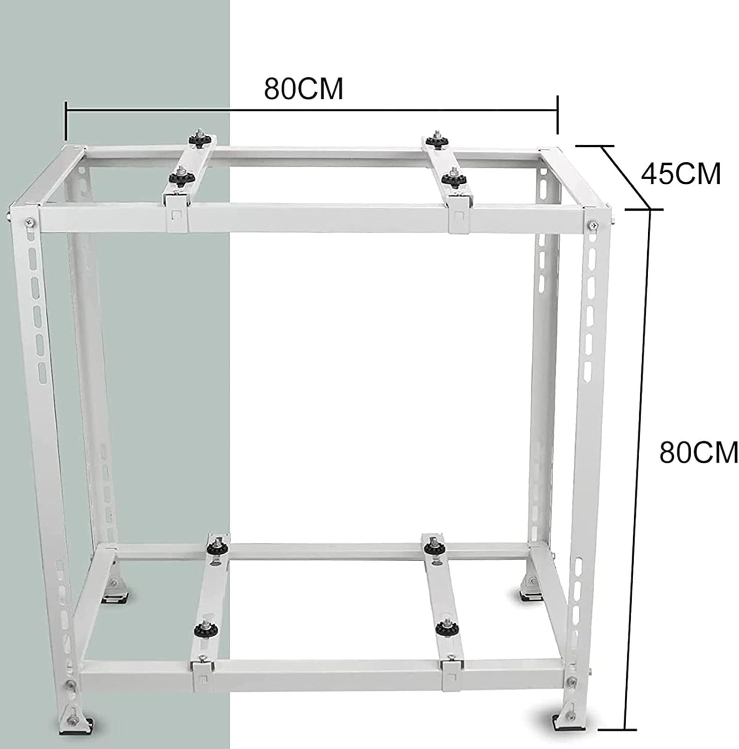  Support Double Niveau AC Pour Climatiseurs Mini Split Support De Sol Robuste Pour Unités Extérieures Base Absorbant Les Chocs Pour Pompes à Chaleur Et Systèmes De Climatisation