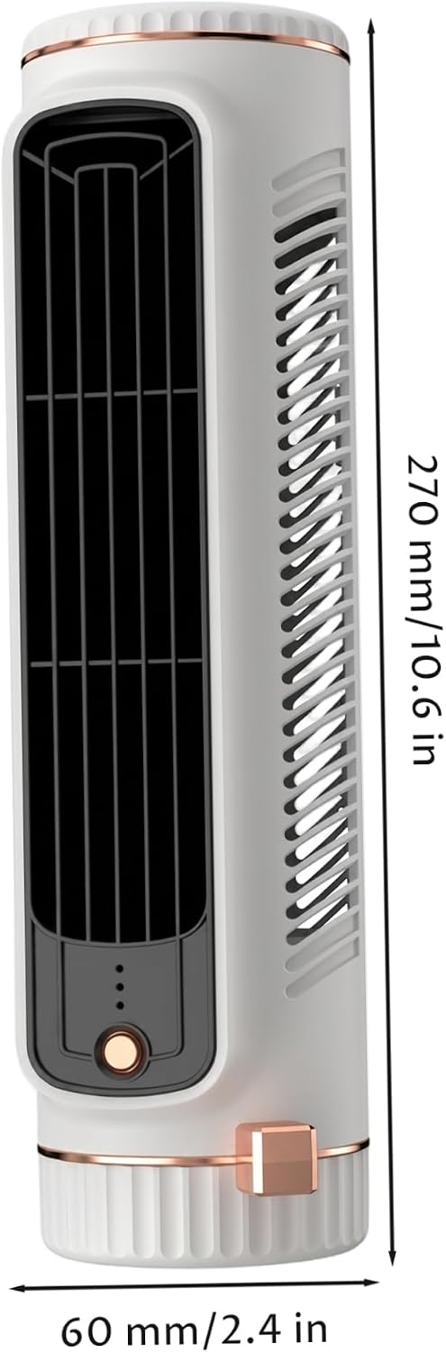  Climatiseur Tour, Mini Ventilateur Tour Portable Sans Pales, Circulation D'air 3D, Fonctionnement Silencieux, Mini Unité De Climatisation Pour Chambre à Coucher, Climatiseur Blanc