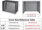 GENERIC Couvercle Robuste En Aluminium Pour Climatiseur, Bouclier De Condensateur Central, Pompe à Chaleur Et Capuchon De Protection Pour Unité AC, Résistant Aux Intempéries, Utilisation En Extérieur