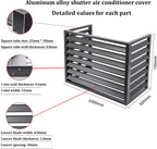  Housse De Protection Imperméable Pour Climatiseur De Fenêtre D'extérieur En Aluminium Robuste Pour Unité De Condensation Et Poubelle - Résistante à La Poussière Et Durable