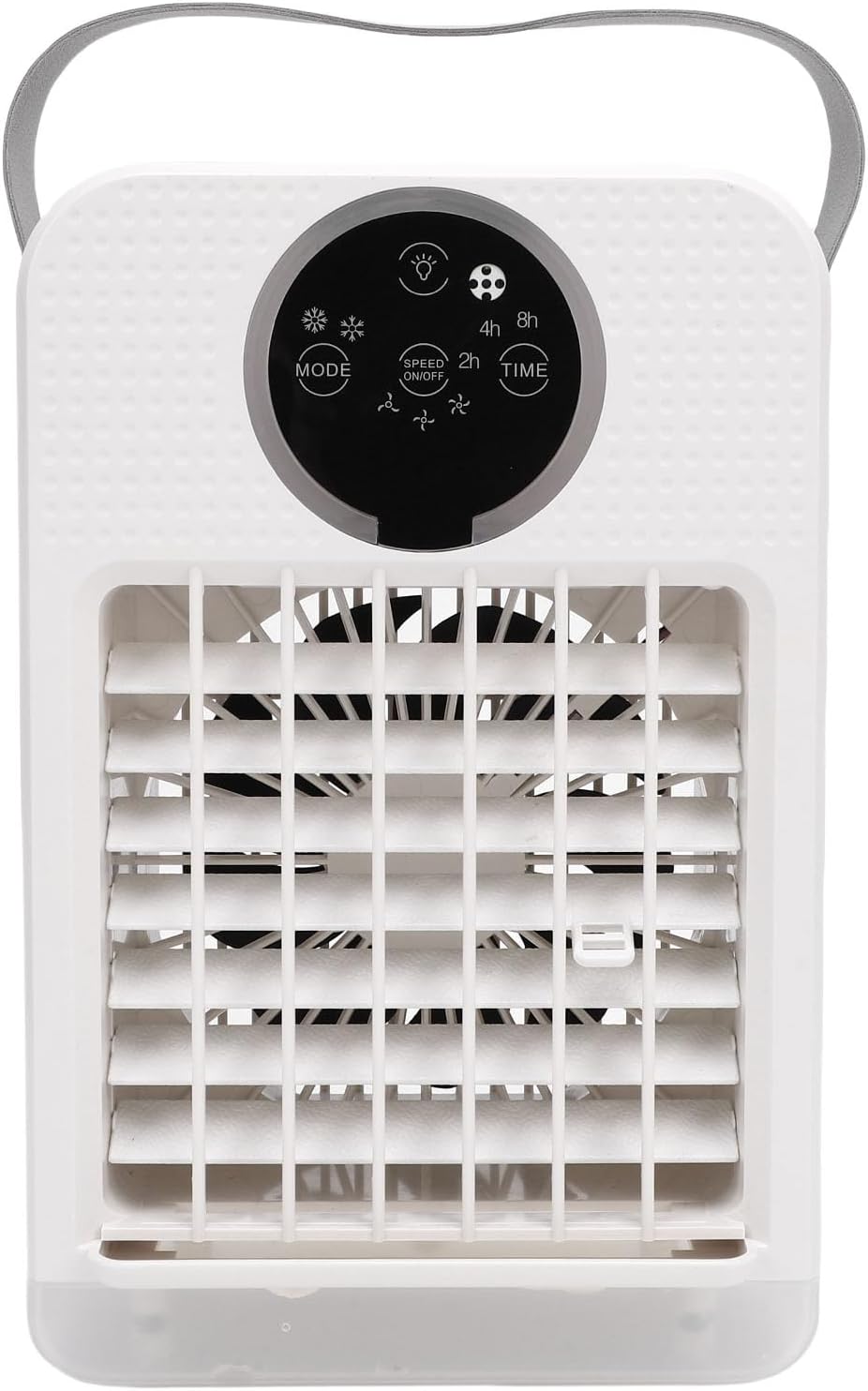  Climatiseur Portable 4 En 1, 700 Ml, Refroidisseur D'air Par évaporation, Humidificateur, Mini Ventilateur De Refroidissement Personnel De Bureau Avec 3 Vitesses, 7 Couleurs De Lumière Et