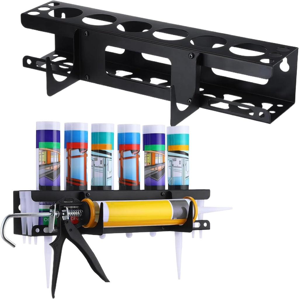 GENERIC Distributeur De Mastic D'atelier | Support Mural Pour Buse De Mastic - Rangement De Calfeutrage à La Main Pour Travailleurs De La Construction, Rénovateurs, Bricoleurs, Personnel D'entretien
