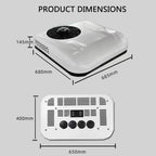 GENERIC Climatiseur De Toit 12 V CC Pour Camping-cars, Camions, Bateaux, Camping-cars Et Remorques De Voyage – Unité De Refroidissement Automobile Pour Un Contrôle Efficace De La Température