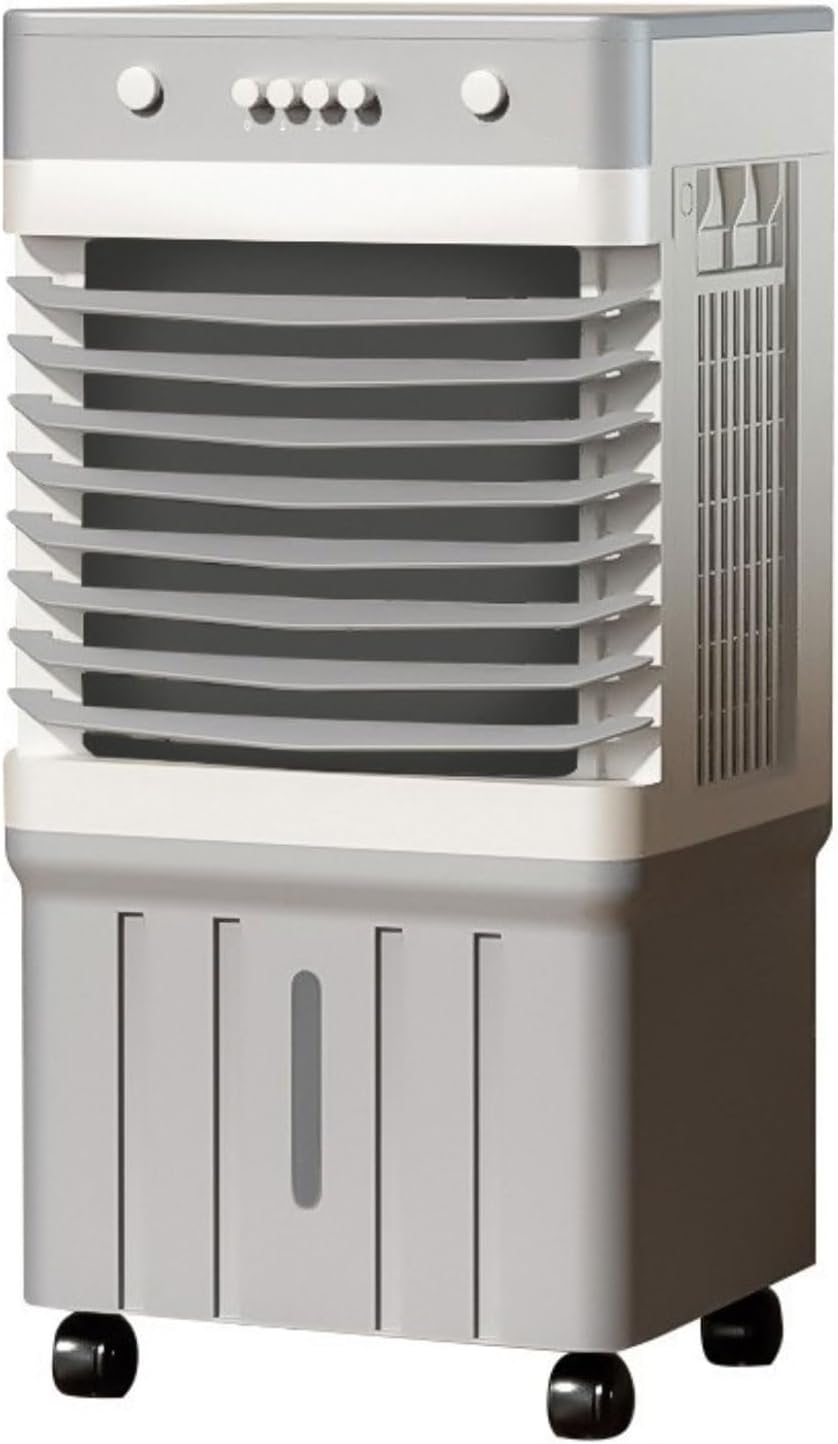 GENERIC Refroidisseur D'air évaporatif Portable Avec Grand Réservoir, Minuterie 12H, Télécommande, 3 Vitesses, 120 Oscillation, Fonctionnement Silencieux Pour Garage De Bureau à Domicile Aucun Tuyau Requis