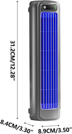  Ventilateur De Refroidisseur D'air De Bureau Portable, Mini-tour à 3 Vitesses Avec Charge USB Pour Le Camping De Voiture De Bureau, Appareil De Refroidissement Compact à économie D'énergie Sans Lame S
