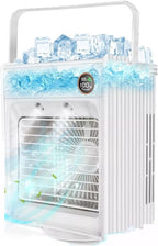  DieffematicKTY Climatiseur Mobile Mini Portable Air Conditioner Fan Atomizing Desktop USB Air Cooling Fan Air Cooler Humidifier For Home Outdoor