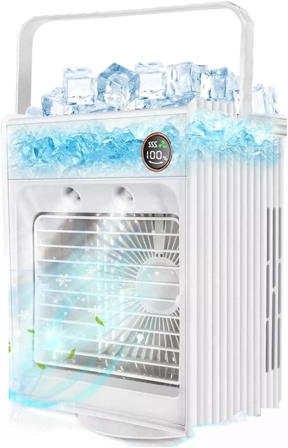  DieffematicKTY Climatiseur Mobile Mini Portable Air Conditioner Fan Atomizing Desktop USB Air Cooling Fan Air Cooler Humidifier For Home Outdoor