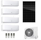 GENERIC Onduleur Solaire 27000BTU Multi 9K Zones Split Climatiseur Et Chauffage – 3 Zones