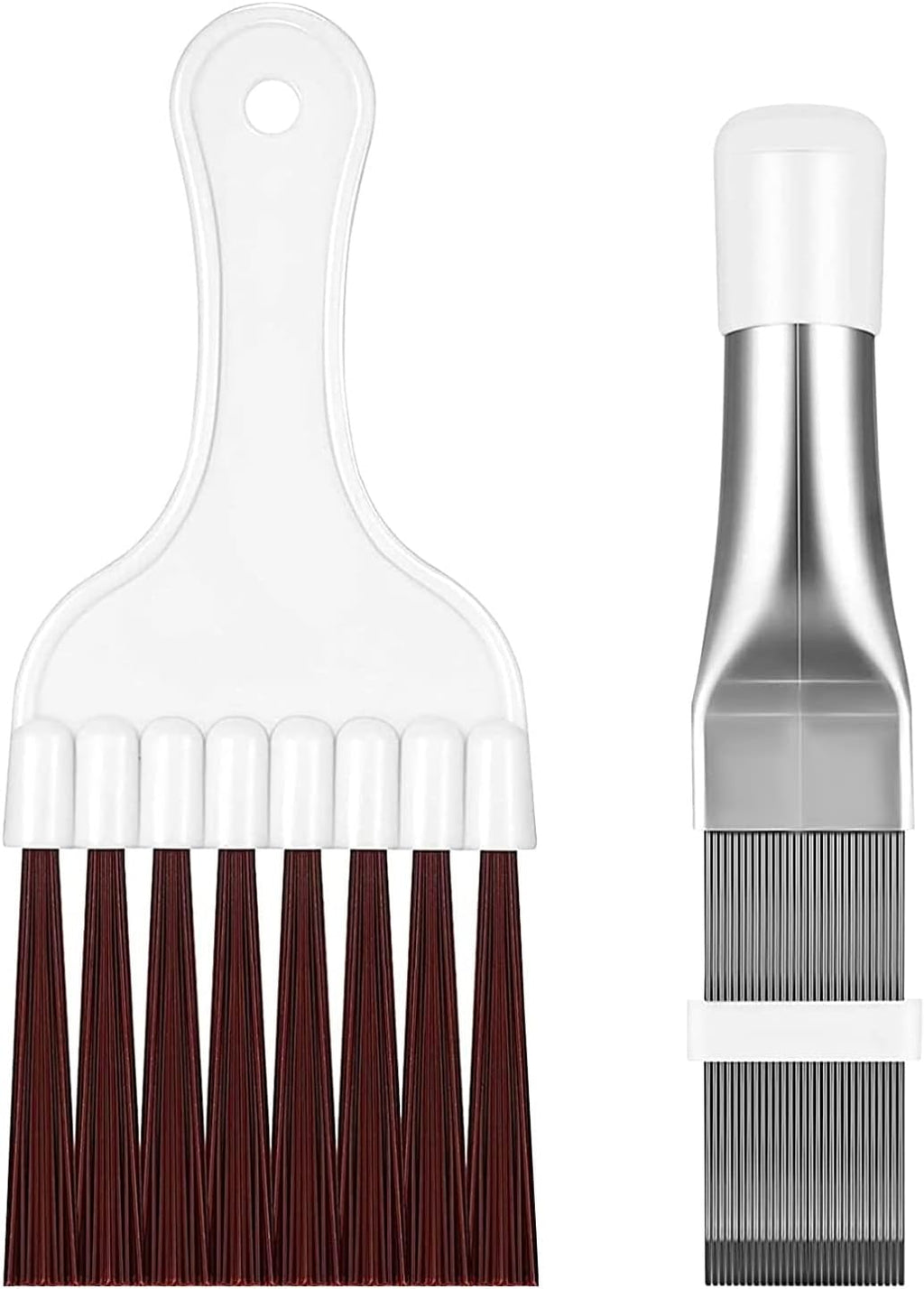  Brosse De Nettoyage De Climatiseu, 2 Pièces De Climatisation Condensateur Aileron Peigne, Peigne à Lamelles En Acier Palme De Nettoyage Brosse évaporateur Refroidisseur Outil De Réparation
