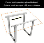  Support De Montage Pour Climatiseur – Design Peu Encombrant Pour Mini Unités AC Divisées Sans Conduit, étagère De Pompe à Chaleur Montée Sur Le Dessus, Durable Et Facile à Installer