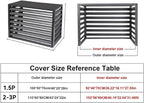 GENERIC Housse Pour Climatiseur Extérieur – Pare-soleil Résistant Aux Intempéries Pour Unités Divisées – Grille De Protection Et Clôture AC – Dimensions : 100 X 50 X 70 Cm – Protection Blanche Pour Toutes Les
