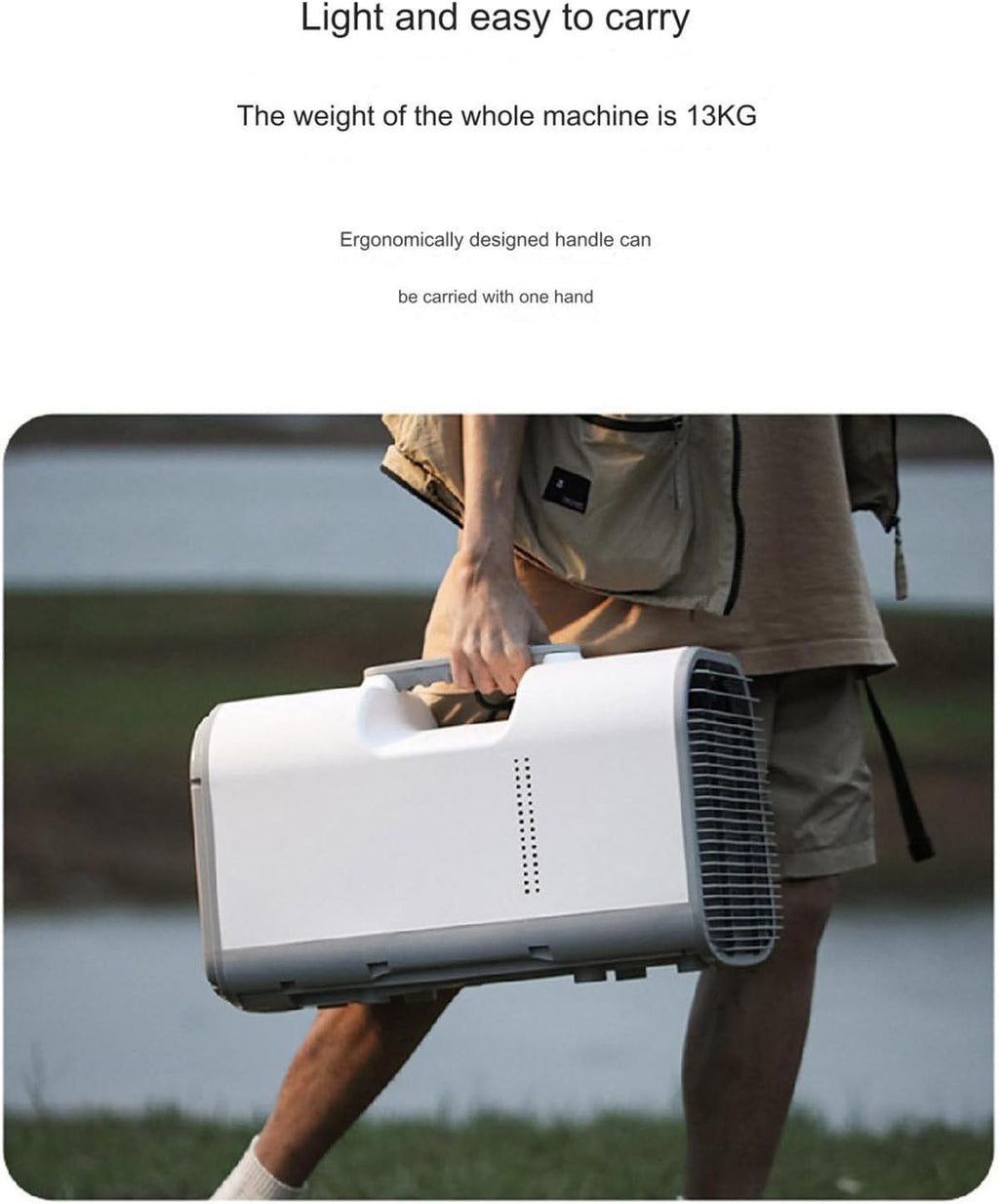  Climatiseur Mobile Portable, Machine Tout-en-un à Refroidissement Unique Pour Camping En Plein Air Et Ménage, Mini Climatiseur
