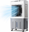  Rafraîchisseur D'Air Évaporatif Mobile Sans Tuyau D'Évacuation, Refroidisseur Silencieux 3 Vitesses, Refroidissement Jusqu'à 50m², Ventilateur Rafraîchissant Économique Pour Intérieur Ext 50*34*100cm