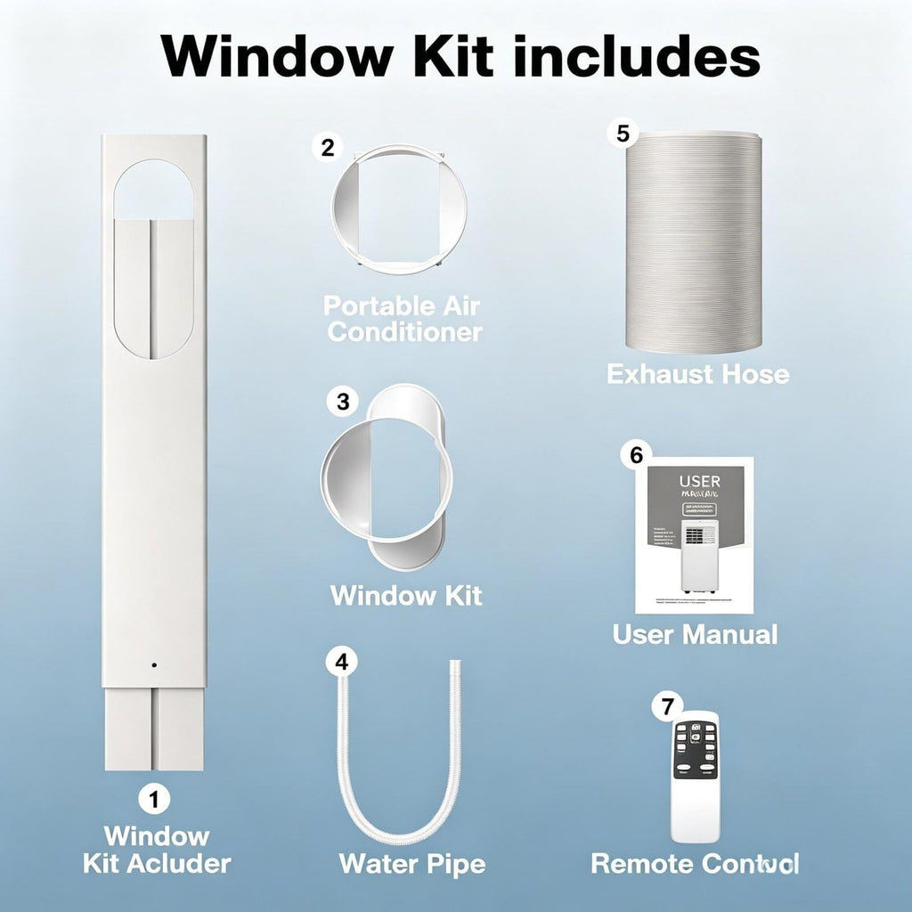  Climatiseur Portable, Réfrigération 550 Pouces Carrés 12000BTU | Climatiseur Sur Pied Ultra Silencieux ; Mode Nuit ; Climatiseur Portable Pour Chambre D'enfant Et Utilisation Nocturne