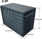 GENERIC Housse De Protection Pour Climatiseur, Mini Unité De Climatisation En Extérieur, Bouclier Antivol En Aluminium Robuste, Protection De Radiateur Résistante Aux Intempéries, Amélioration De L'efficacité