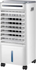 GENERIC Refroidisseur D'air Portable, 5L évaporatif AC Avec Télécommande, 3 Vitesses, Oscillation à 60 °, Minuterie 7H, Ventilateur De Refroidissement Silencieux Pour La Chambre, Bureau, Camping
