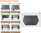  Housse De Protection Imperméable Pour Climatiseur De Fenêtre D'extérieur En Aluminium Robuste Pour Unité De Condensation Et Poubelle - Résistante à La Poussière Et Durable