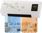  Climatiseur Portable 2000 W, Mini Climatiseur Mural Split 2 En 1, Ventilation Et Chauffage Naturels Rapides For Chambre Et Bureau à Domicile(B)